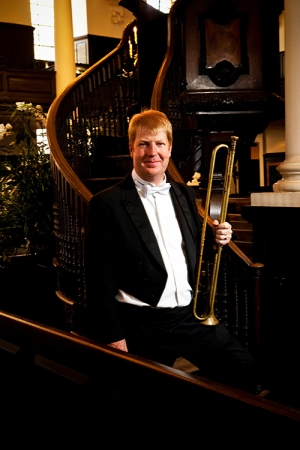 David Blackadder, trumpet. Photo by Boyd Gilmour